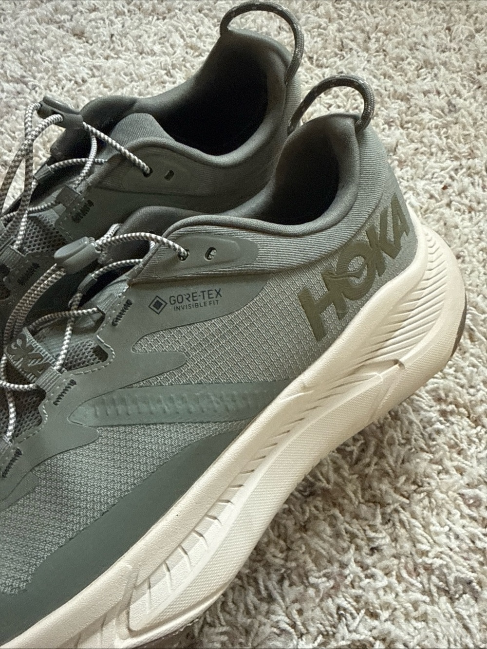 Hoka Transport Sea Moss Eucalyptus Size 13D Shoes FE1223k - Picture 5 of 10